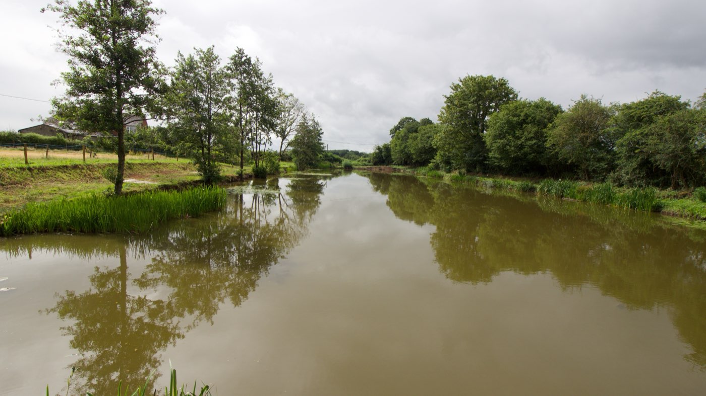 The open water of the main fishing pool